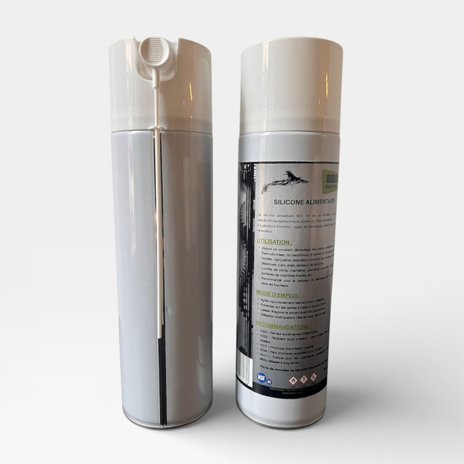 Silicone alimentaire aérosol