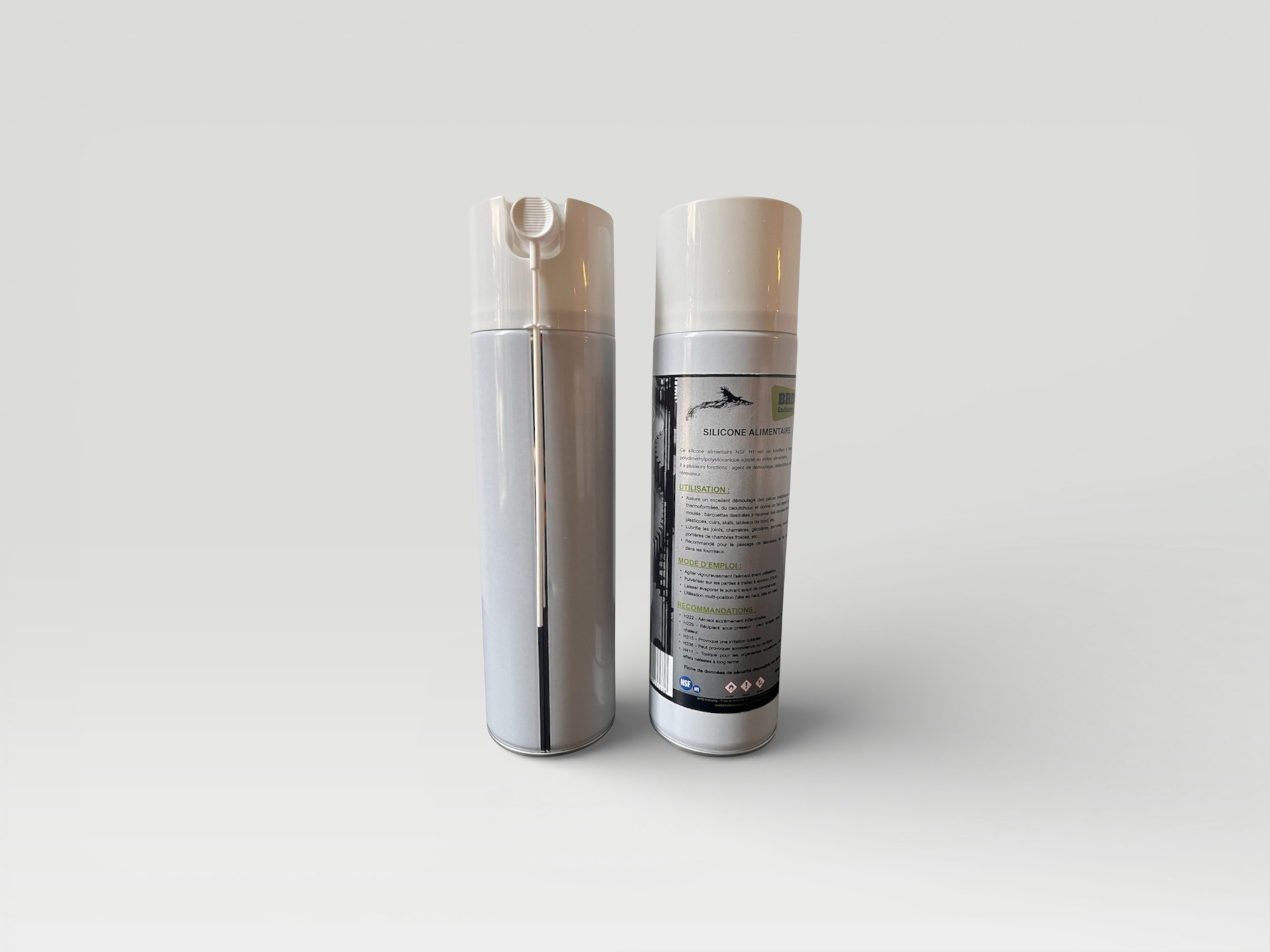 Aérosol silicone alimentaire