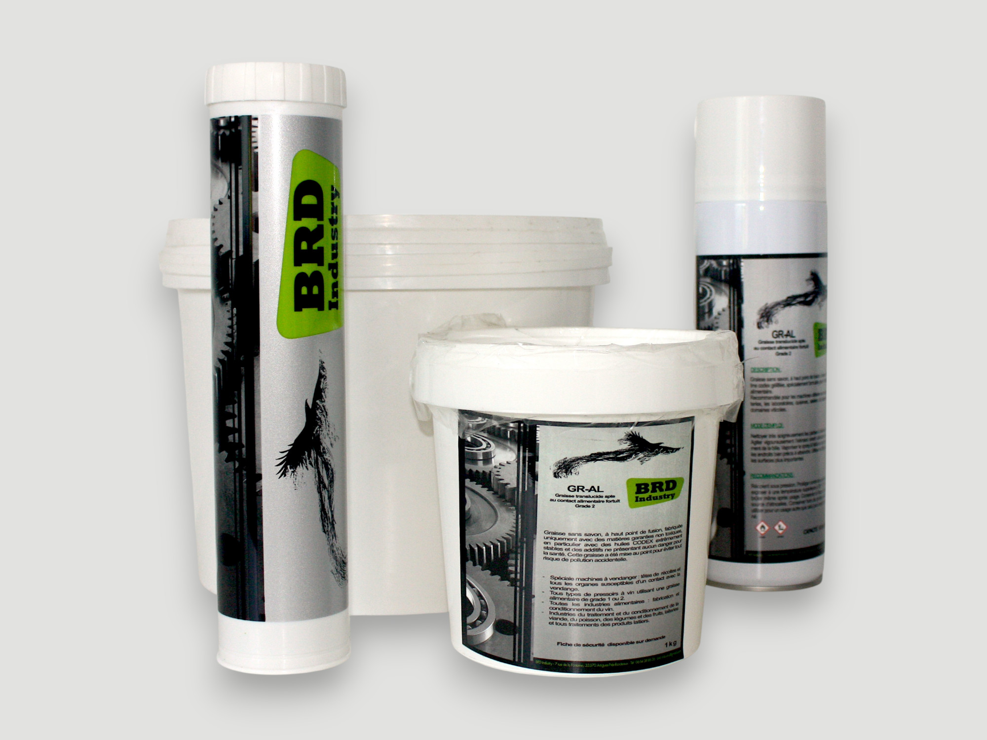 Graisse à contact alimentaire transparente AL de grade 2